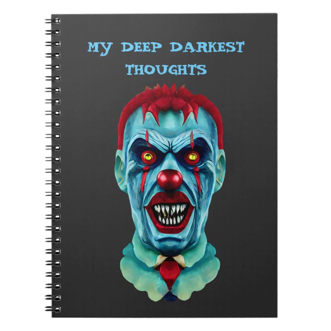 Carnet Déplaisant Killer Clown Zombie Horror Art (Devant)
