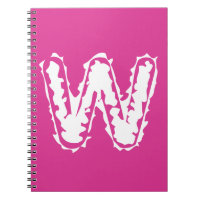 Déplaisant Monogramme blanc sur rose