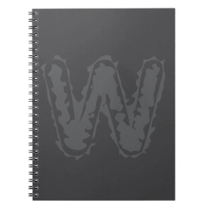 Carnet Déplaisant Monogramme Gris sur gris