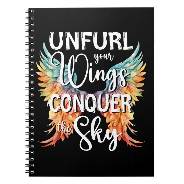Carnet Déployez vos ailes Conquérir le jeu de motivation  (Devant)