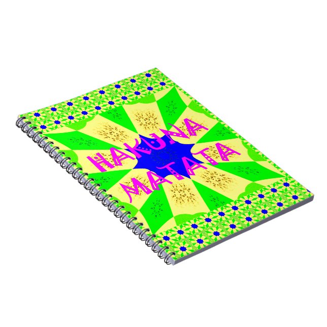 Carnet Dernier Hakuna Matata magnifique design Extraordin (Côté Droit)