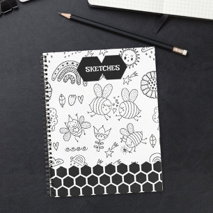 Carnet des abeilles noires motifs