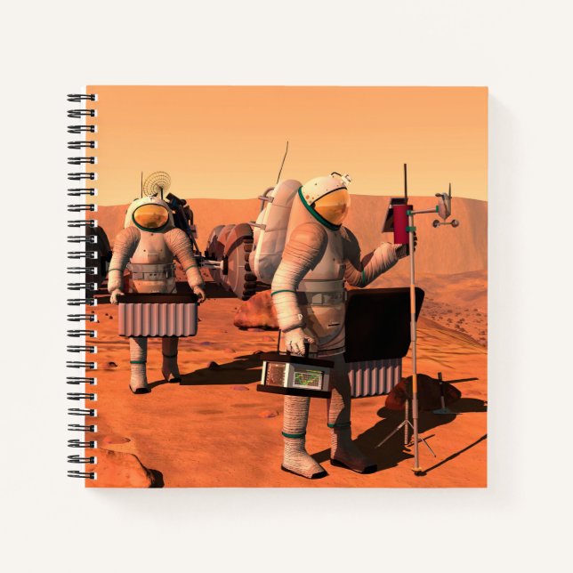 Carnet Des Astronautes Mettent En Place Du Matériel Météo (Devant)