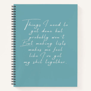 Carnet Des choses que je dois faire mais qui ne seront pr