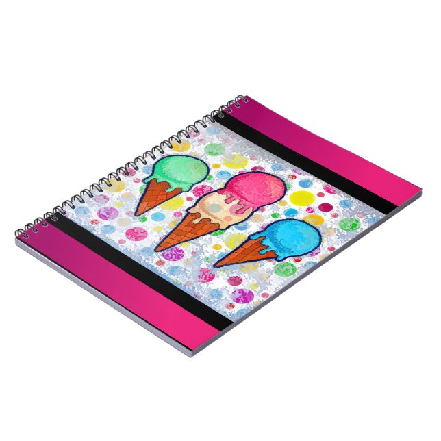 Carnet des cônes de crème glacée (Côté gauche)