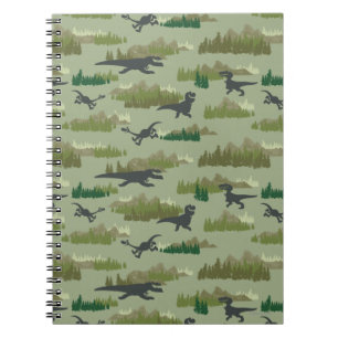 Carnet Des dinosaures font tourner un Motif Camo