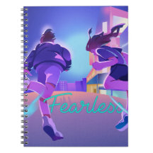Des filles sans peur courent à Neon City