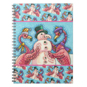 CARNET DES FLAMANTS ROSES ROSES FABRIQUENT DE LA NEIGE, D