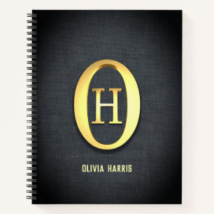Carnet des initiales d'or