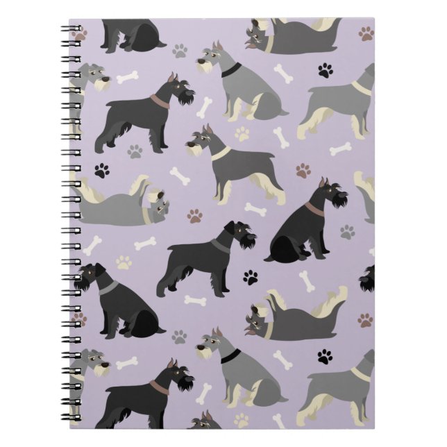 Carnet des pattes et des os Schnauzer (Devant)