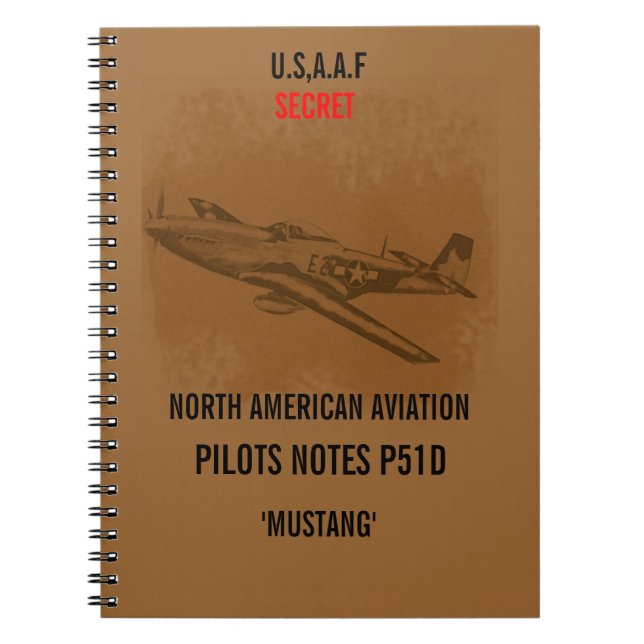 Carnet des pilotes de Mustang (Devant)