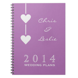 Carnet des plans de mariage de texte, d'année et d
