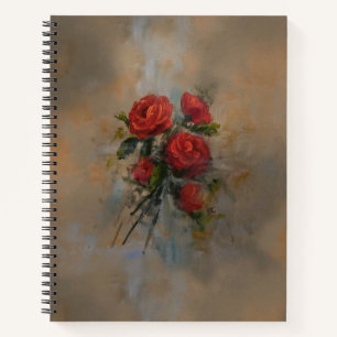 Carnet des roses rouges Passion