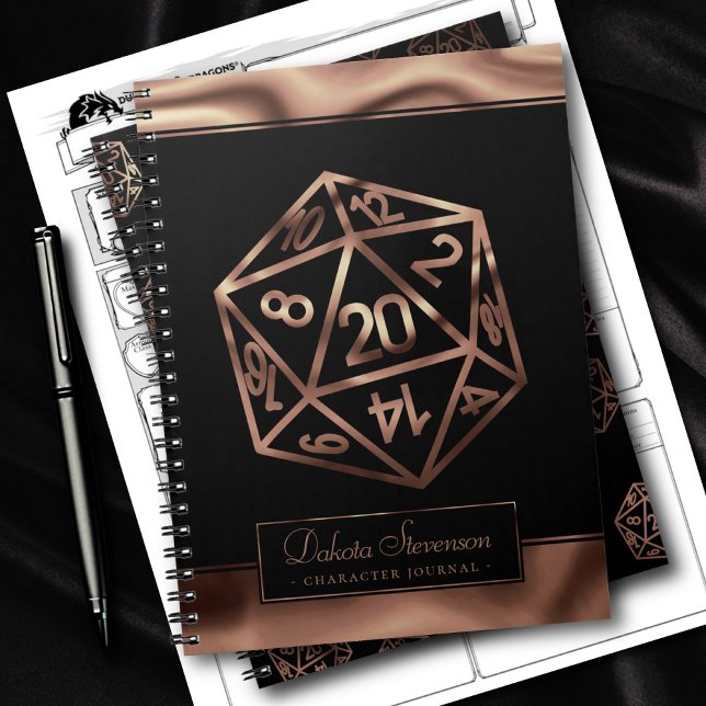 Carnet Dés RPG | Caractère du joueur de plateau Imaginair (Créateur téléchargé)