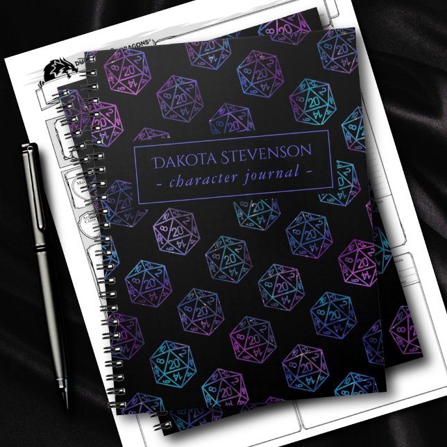 Carnet Dés RPG | Caractère du joueur de table Nebula Imag (Créateur téléchargé)