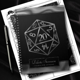 Carnet Dés RPG   Imaginaire Tabletop Gamer Personnalisé C