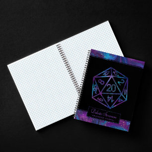 Carnet Dés RPG   Papier graphique Nebula Tabletop PnP Gam