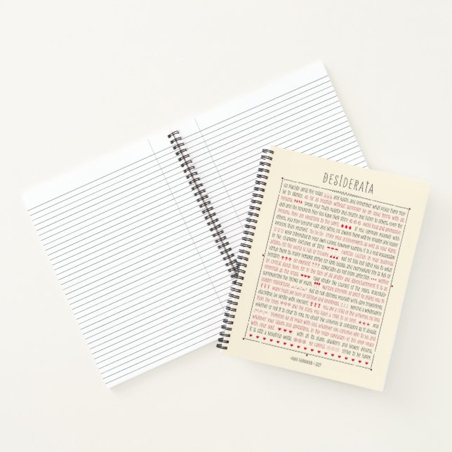 Carnet Desiderata - Personnalisé (Intérieur)