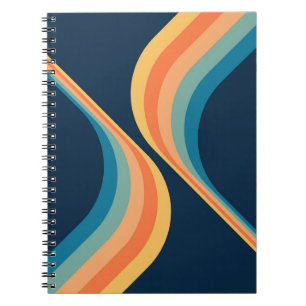 Carnet Design coloré d'ailes de style rétro