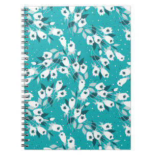 Carnet Design d'art botanique Motif élégant à la fleur de