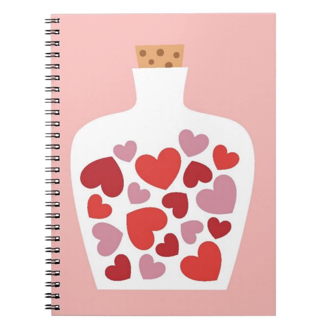 Carnet Design de carte de Saint-Valentin (Devant)