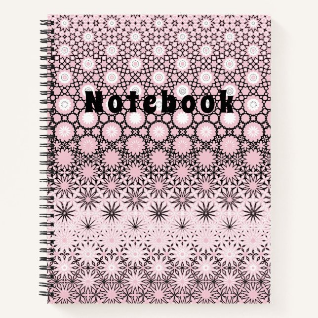 Carnet Design de métamorphose rose (Devant)