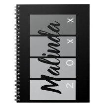 Design de nom de script moderne - Noir & Argent mi