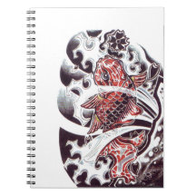 Design de tatouage Koi rouge