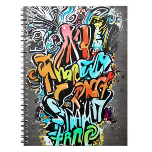 Carnet Design dynamique avec art de rue