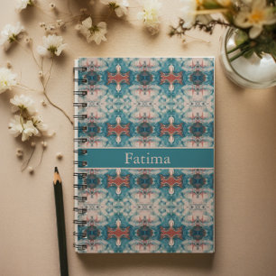 Carnet Design en marbre psychédélique personnalisable