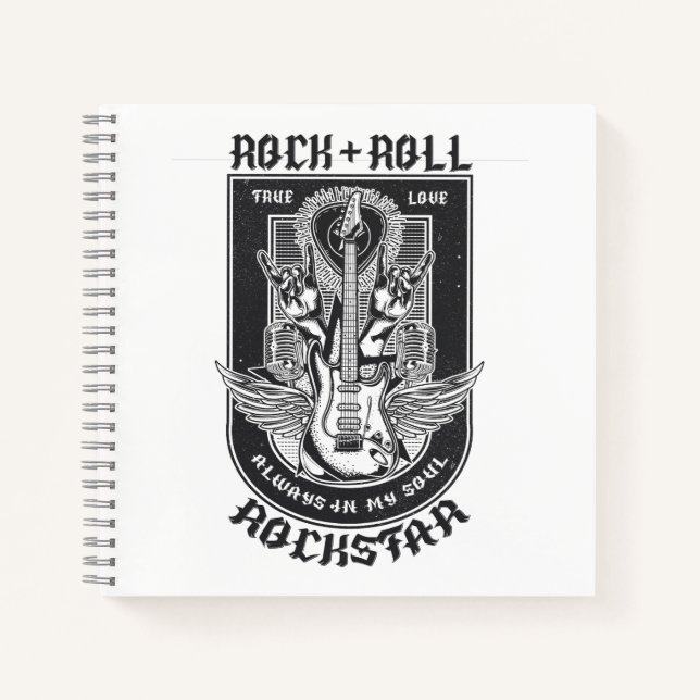 Carnet Design Guitar Rock (Devant)