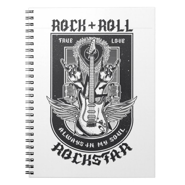 Carnet Design Guitar Rock (Devant)