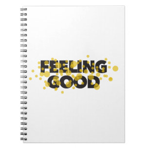 Carnet Design moderne, ludique, gai du Feeling Good