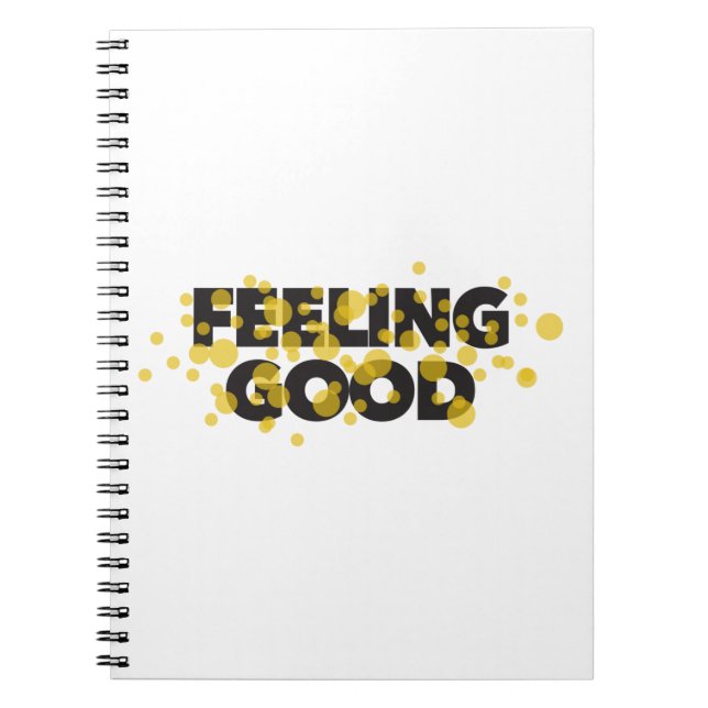 Carnet Design moderne, ludique, gai du Feeling Good (Devant)