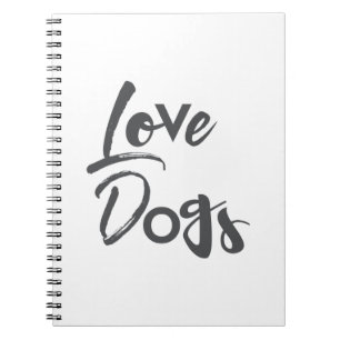 Carnet Design moderne, simple, urbain, cool de Love Dogs