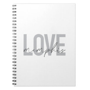 Carnet Design simple, moderne, urbain, cool Love Memphis