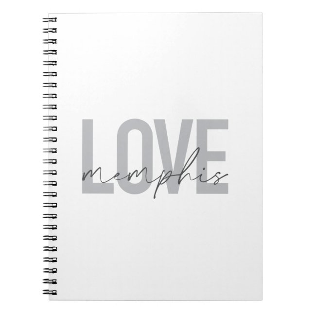 Carnet Design simple, moderne, urbain, cool Love Memphis (Devant)