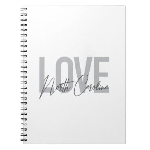 Carnet Design urbain simple, moderne, Amour Caroline du N