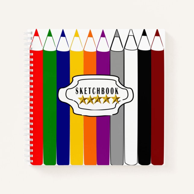 Carnet d'esquisse crayon coloré (Devant)