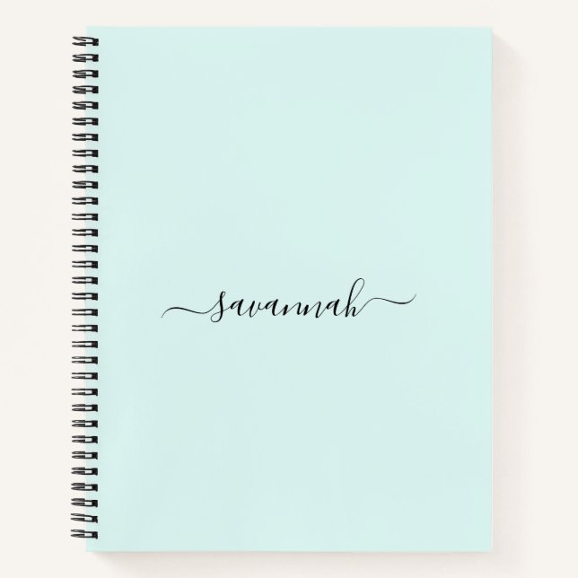 Carnet d'esquisses monogramme couleur solide (Devant)