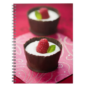 Carnet Dessert blanc de mousse de chocolat
