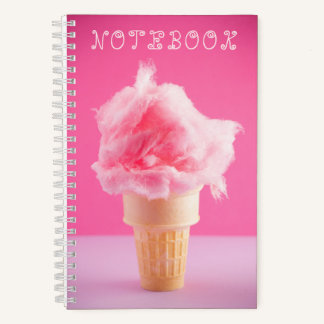 Carnet Dessert Rose Cone Coton Cute