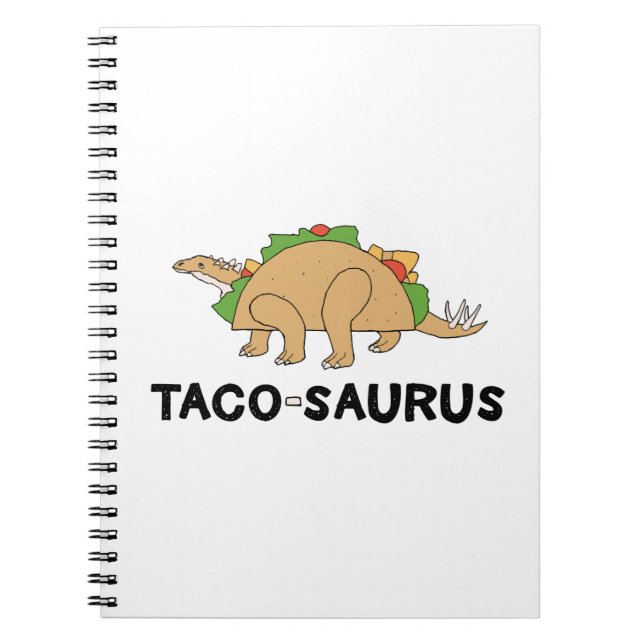 Carnet Dessin à main tiré Taco Dinosaur Tacosaurus Rex (Devant)