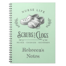 Dessin amusant de Scrubs & Clogs infirmière person