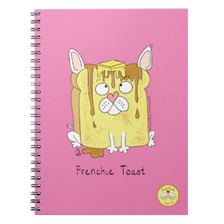 Carnet Dessin animé de chien mignon Bouledogue français F
