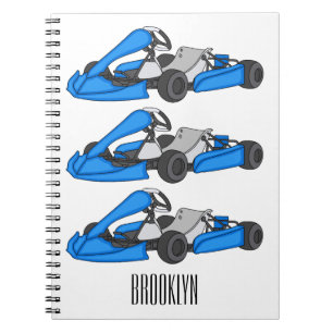 Carnet dessin animé de Kart racing
