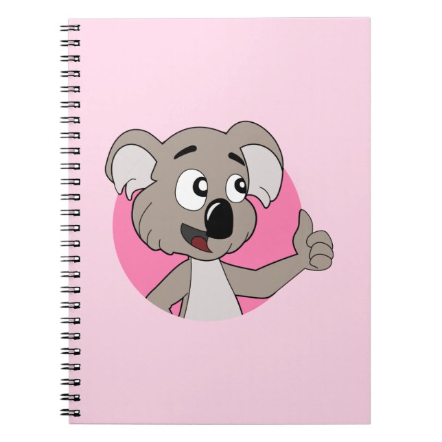 Carnet Dessin animé de koala (Devant)