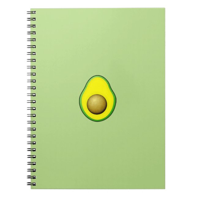 Carnet Dessin Avocado de style vintage (Devant)
