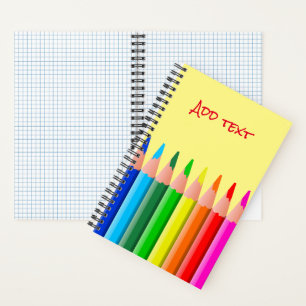 Carnet Dessin de crayons colorés