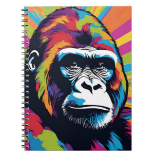 Carnet Dessin de dessin de peinture Gorilla Pop